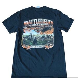 Harley Davidson Men’s 2007 Gettysburg, PA Battlefield Short Sleeve Shirt Medium